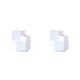 thumbnail image 4 of Portalápices Giratorio Advancent 3 Ranuras Caja de Almacenamiento de Lápices Organizador de Cepillo de Escritorio de Plástico Blanco/Sin Pegatina 2Conjunto, 4 of 6