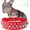 RED, variant on 1Pack Adjustable Leather Spiked Studded Dog Collars with a Squeak Ball Gift for Small Medium Large Pets Like Cats/Pit Bull/Bulldog/Pugs/Husky