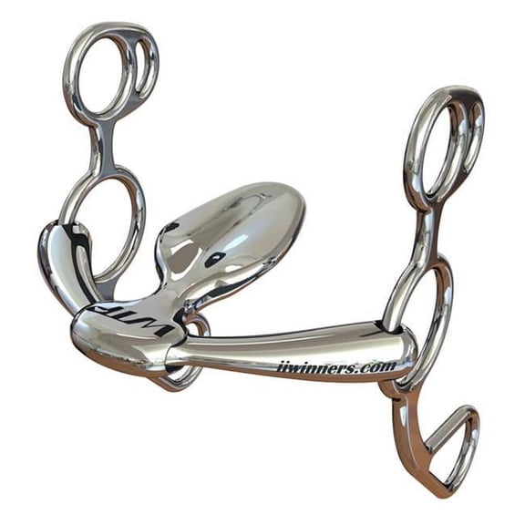 Winning Tongue Plate 3387-5 Western Bit with Extended Plate - 5 in.