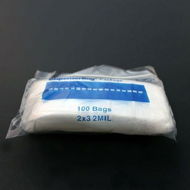  2 x 3 Clear Plastic Reclosable Zip poly Bags with Resealable  Lock Seal Zipper 1000 Pack : Industrial & Scientific