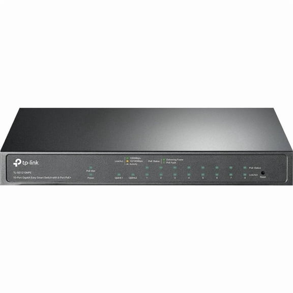 TP-Link 10-Port Gigabit Easy Smart Switch with 8-Port PoE 