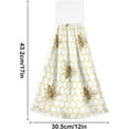 thumbnail image 3 of SKYSONIC 2 PCS 12"x17" Hand Towels for Kitchen Honey Bee and Honeycomb Bathroom Hand Towels Kitchen Towels with Hanging Loop, Honeybee Hanging Tie Towels, 3 of 6