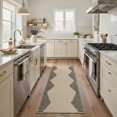 thumbnail image 3 of GENIMO 5'x7' Area Rug for Living Room, Machine Washable Non Slip Low Pile Rug for Bedroom Dining Room, Neutral Minimalist, Warm Beige, 3 of 5