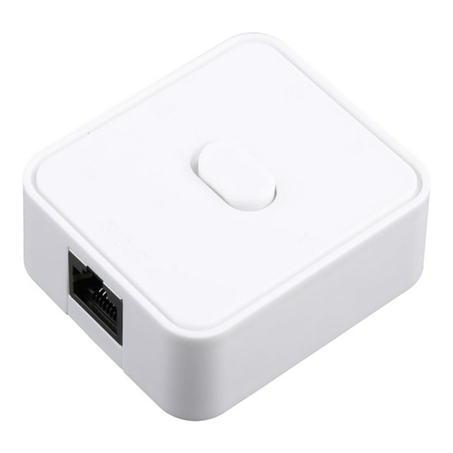 Interrupteur Réseau RJ45 2 Ports Longue Durée de Vie Métal ABS Interrupteur Réseau RJ45 pour Commutation Intranet & Extranet