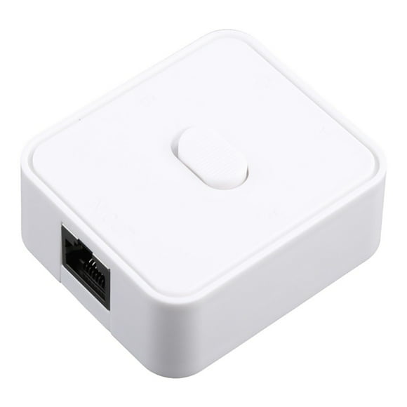 2-Port RJ45 Network Switch Long Service Life ABS Metal RJ45 Network Switch for Intranet & Extranet Switching