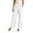 AA-White667, variant on XIAONU Women's Wide Leg Trousers High Waist Pleated Pants Breathable Casual Office Slacks Beige