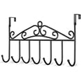 thumbnail image 1 of Over The Door Hook, Over Door Hanger For Coat, Towel, Bag, Robe - 7 Hooks, 1 of 5