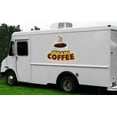thumbnail image 3 of FRESH HOT COFFEE 48" Concession Decal sign cart trailer stand sticker equipment, 3 of 3