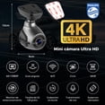 thumbnail image 2 of PHILIPS DashCam para Auto 4K Front and Rear 1080P, WiF Camara para Carro 3'', Camara Automovil con Súper Visión Nocturna with Free 32GB Card, Loop Recording, Parking Mode, Smart App Control, 2 of 5