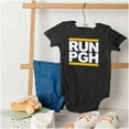 thumbnail image 4 of Run Pittsburgh Pennsylvania PA Romper Boys or Girls Infant Baby Brisco Brands NB, 4 of 6