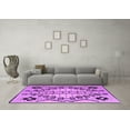 thumbnail image 3 of Ahgly Company Indoor Rectangle Abstract Purple Modern Area Rugs, 2' x 4', 3 of 4