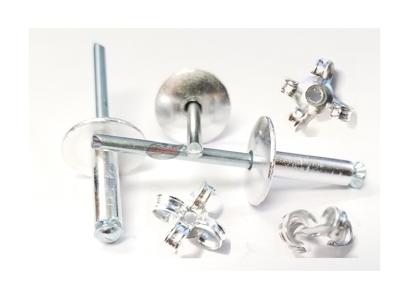 Mill 3/16" Rivet Large Head Exploding Banana Peel Aluminum Pop Rivets