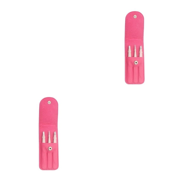 Seitruly ¡Caliente! 3 unids/set pinzas para cejas punta de acero inoxidable/punta inclinada/punta plana herramientas de maquillaje para depilación Type1 NO1 Seitruly CBP029396