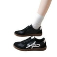 thumbnail image 5 of Yusimy Women's Fashionable Casual Athletic Sneakers - Soft Sole Flat Round Toe Lace-Up Anti-Slip Sporty Versatile Design for Everyday Wear, 5 of 9