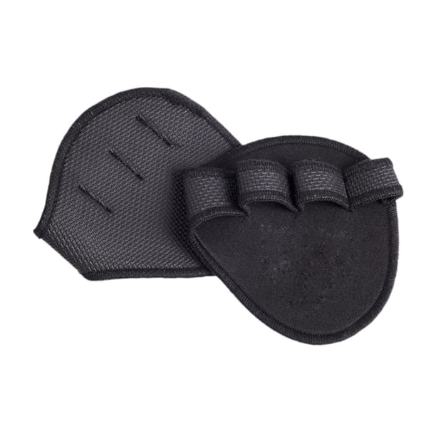 2 almohadillas de agarre negras, accesorios antideslizantes para guantes, almohadillas de levantamiento para levantamiento de pesas, y