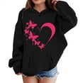 thumbnail image 5 of Ruyang Cute Heart Butterfly Hoodies for Teen Girls Oversized Pullover Hoodies Long Sleeve Fall Winter Hooded Sweatshirts, 5 of 5