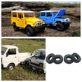 thumbnail image 3 of 4-Piece 2.6 Inch RC Crawler Tires - Heavy Duty Rubber Treads for 1:16 Scale WPL C14 C24 C34 B14 B24 Rock Crawlers, Upgrade Traction for Off-Road RC Cars, 3 of 7