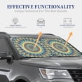 thumbnail image 4 of Haiem Round Mandala1 Car Windshield Sun Shade (2 Pieces) Foldable Windshield Sun Shade Car Accessories for Truck SUV Pickup-Small, 4 of 7