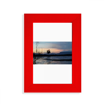 thumbnail image 1 of Sunset Beach Photography Art Deco  Fashion Picture Display Art Red Photo Frame, 1 of 4