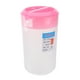 thumbnail image 2 of Hervidor medidor con báscula, recipiente para bebidas con tapa, resistente al calor, jarra de plástico para agua fría y jugo (2500 ml, rosa), 2 of 5
