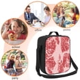 thumbnail image 5 of Lsque Red Meat Lunch Bag Lunch Box for Women Men Reusable Insulated Lunch Tote Bag,Leakproof Thermal Cooler Sack Food Handbags Case High Capacity, 5 of 9