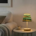 thumbnail image 4 of Table Lamp Small 5.9x10.8 Inches Table Lamps Night Light Tools & Home Improvement Bedroom Lamp Guest Room Lamp Study Lamp Office Lamp Cartoon Green Hill, 4 of 7
