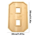 thumbnail image 2 of Zawou Bamboo Charcuterie Board Letters - Larger Serving Trays for Fruit Cheese Platter Vegetable Food Dish Party Snack Baby Shower Decor, 2 of 5