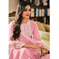 thumbnail image 3 of Pakistani Roka Nikah Wear Designer Plazzo Outfits Indian Sewn Salwar Kameez Suits ( Light Pink, 4XL - 50 ), 3 of 5