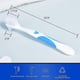 thumbnail image 2 of Cepillo de dientes especial para limpieza de dentaduras postizas, juego de cepillos de limpieza de doble cabezal (rojo y azul), 2 of 5