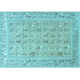 thumbnail image 1 of Ahgly Company Indoor Rectangle Animal Light Blue Traditional Area Rugs, 6' x 9', 1 of 4