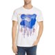 thumbnail image 1 of Camiseta Gráfica Diesel para Hombre con Pintura en Aerosol Color Blanco Grande, 1 of 1