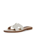 thumbnail image 1 of Sandalia Steve Madden Hadyn de piel blanca para mujer, talla 9.5, 1 of 4