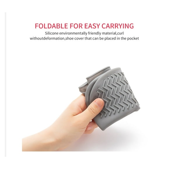 Couvre-chaussures Imperméables en Silicone Protecteurs de Chaussures Unisexes Bottes de Pluie pour Intérieur Extérieur Jours de Pluie Réutilisables