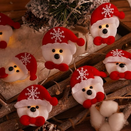 

ZAGHNRENJ LED Christmas Snowman Elk Party Resort Display Courtyard Decorative Lights Gift Wedding Halloween Christmas Party Decorative Battery Lights (5 FT Little Bear) ABM-222