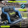 thumbnail image 5 of 2 Pcs Comfortable Stadium Grandstand Seat with Double Armrests and Lumbar Pillow, Multifunctional Storage, Portable, Foldable Outdoor Chair, 5 of 9