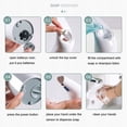 thumbnail image 5 of Dispensador De Jabón Por Inducción, Dispensador De Jabón Automático, Dispensador De Jabón Infrarrojo Sin Contacto A Prueba De Agua, Baño Y Cocina, Porcelana Blanca De 400 Ml ER, 5 of 5