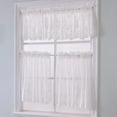 thumbnail image 4 of Lace Kitchen Curtain, Water Repellent Window Valance, Decorative Tier Curtain for Bathroom Living Room, Rod Pocket Design, Sheer Elegant Window Covering, 130x41cm, 4 of 6