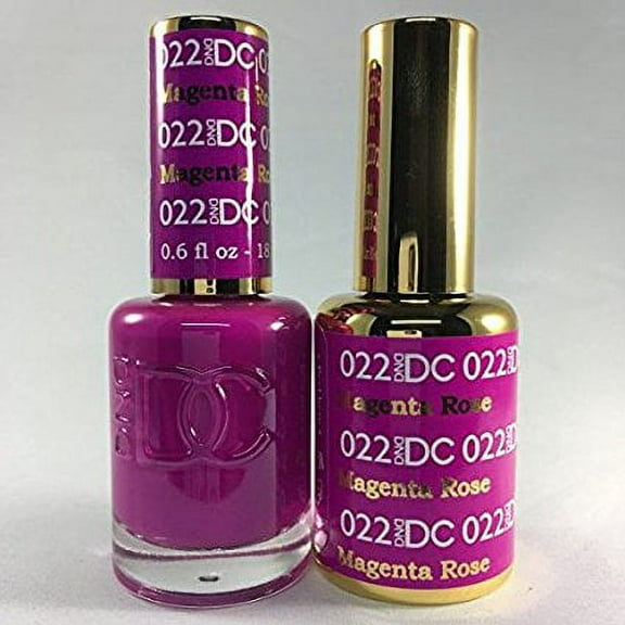 DND - DC Duo Soak off Gel & Matching nail polish, Magenta Rose #DC022
