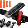thumbnail image 1 of Luz LED para bicicleta WEST BIKING con múltiples funciones: carga USB, batería recargable, luz trasera y 6 modos de iluminación. Resistente al agua IPX6, material de aleación de aluminio duradero y, 1 of 6