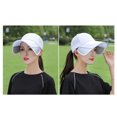 thumbnail image 7 of D-GROEE Unisex Sun Visor Hat, Adjustable Golf Hats Cap with Retractable Brim UV Protection Cap for Outdoor, 7 of 7