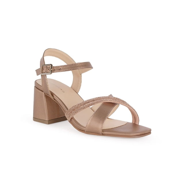 Zapatilla Mujer Circon / Oro rosado Talla 24