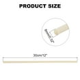 thumbnail image 2 of Uxcell 50 Pcs Wooden Dowel Rods Round Dowel Rod 0.32" x 12", 2 of 7
