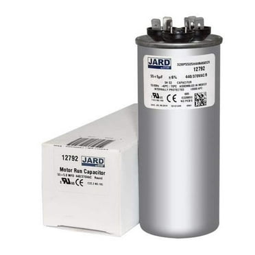 Goodman CAP050550440RTP Replacement - 55   5 /Mfd 370/440 VAC Round Dual Universal Capacitor