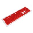 thumbnail image 4 of Teclas de teclado OEM de 108 teclas, altura DIY, transparente mate, teclas mecánicas para teclado mecánico de 61/87/104 teclas, rojo, 4 of 14