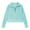 Mint Green, variant on KAUOD Girls Cropped Pullover Sweatshirts Plain Preppy Half Zip up Collar Hoodie Sweatshirts Kids School Casual Tops Clothes