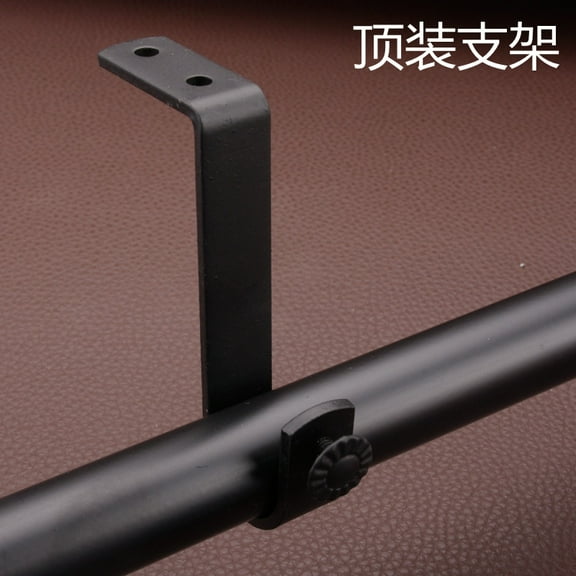 BERTDOMD Curtain Rod Bracket Set, Metal Curtain Rod Support for Single Rod, Outside Mount, Blinds and Drapes Hardware