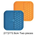 thumbnail image 1 of Lick Pad for Dog Cat Slower Feeder Licky Mat for Puppy Kitten Silicone Dispenser Pet Feeding Licking Mat Bathing Distraction Pad, 1 of 5