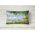 thumbnail image 2 of Carolines Treasures 6065PW1216 Beach Resort view from the condo Decorative Canvas Fabric Pillow 12H x16W multicolor, 2 of 3