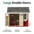 thumbnail image 4 of Little Cottage Co. 10x10 Colonial Pinehurst Shed with Operable Window and Floor, Outdoor Wood Storage Do-It-Yourself Precut Kit, 4 of 14