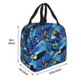 thumbnail image 2 of Bingfone Hawaiian Style Print Lunch Bag Insulated Lunch Box, Small Leakproof Cooler Food Lunch Containers Reusable High Capacity Lunch Tote Bags for Work, Travel, Outdoor, 2 of 5